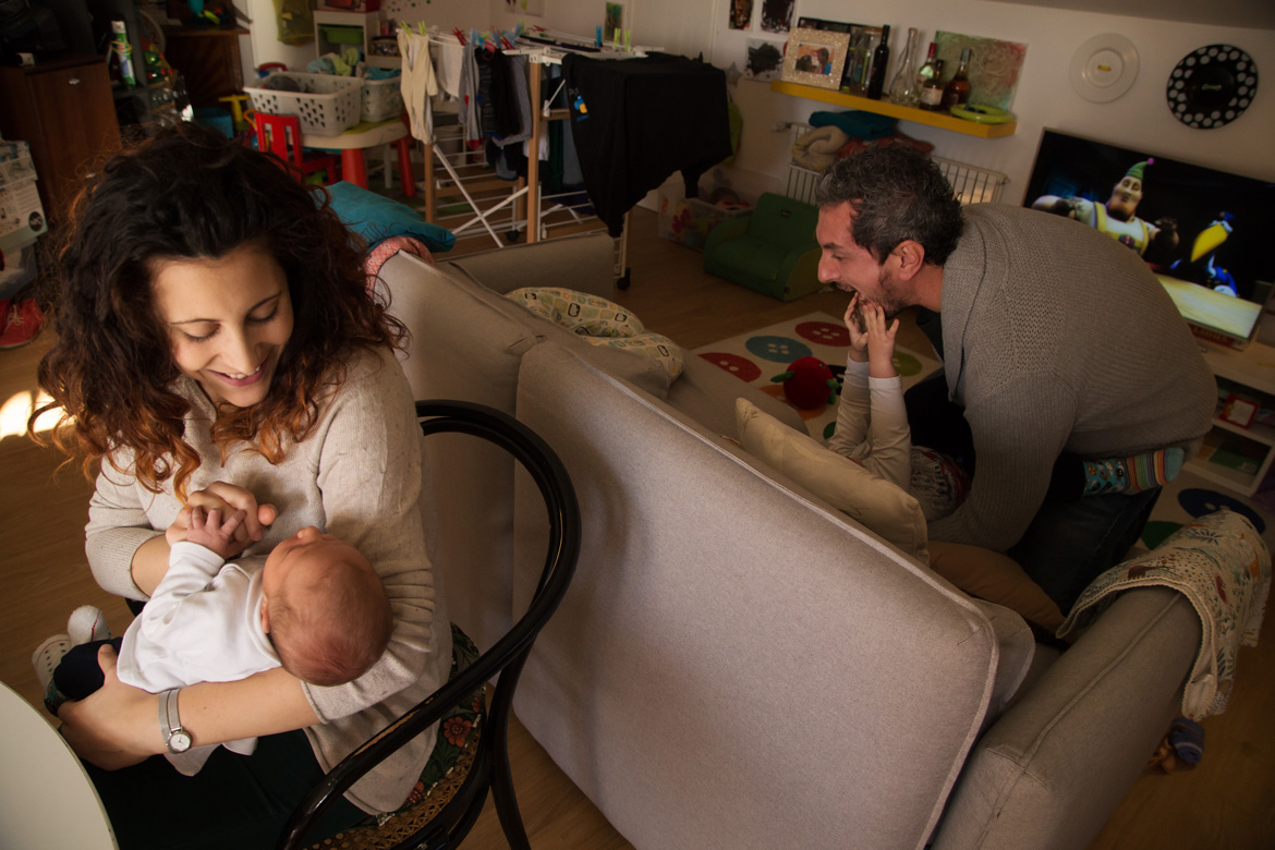 accudire neonato a casa
