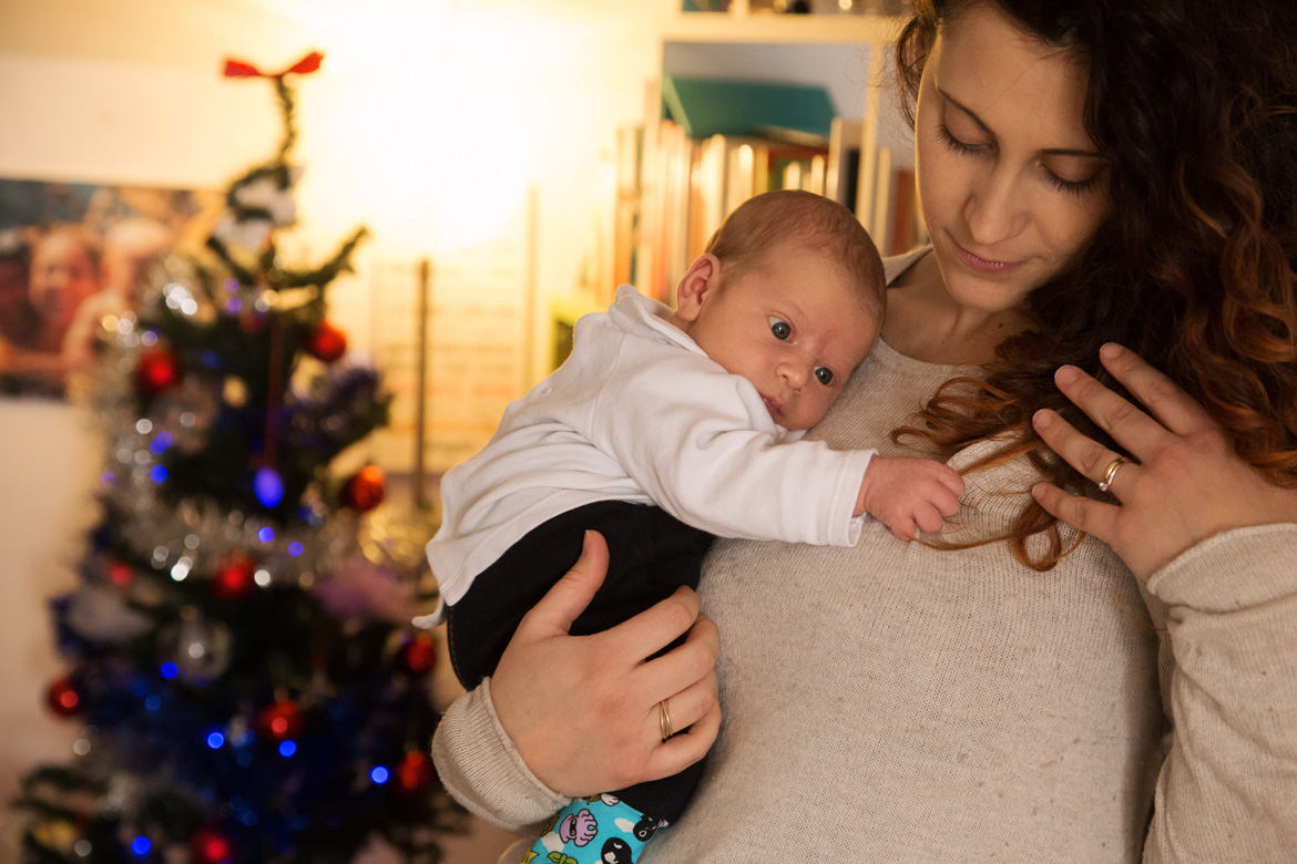 neonato con la mamma